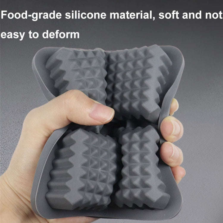Bar Home Baking Silicone Ice Mold Whiskey Ice Box, Color: Dark Blue Square