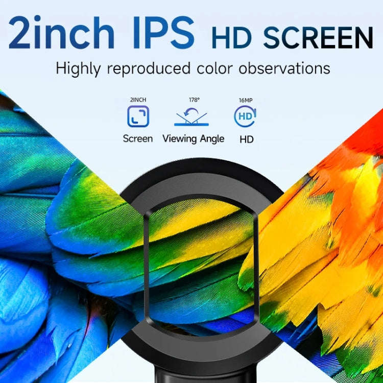 Digital Microscope Handheld High-Definition Electronic Magnifier(Black)