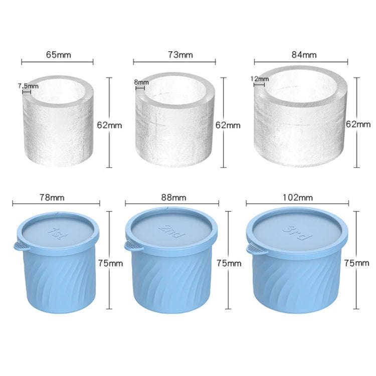 For Stanley Water Cup Silicone Ice Mould Ice Cubes Easy Release, Color: 1st Green