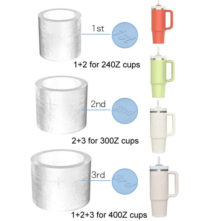 For Stanley Water Cup Silicone Ice Mould Ice Cubes Easy Release, Color: 1st Green