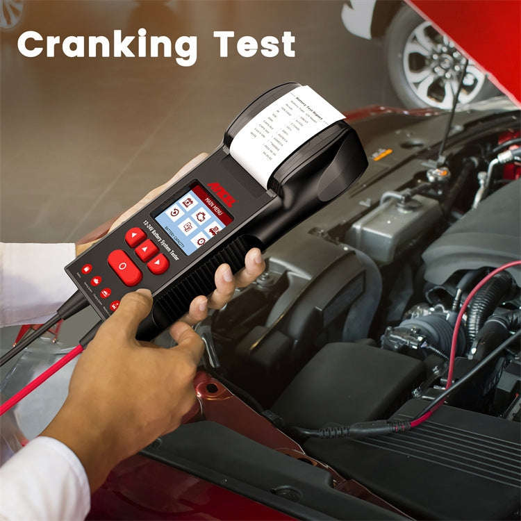 ANCEL 12V/24V Printer-Type Car Battery Tester Battery Power CCA Internal Resistance Life Detector...