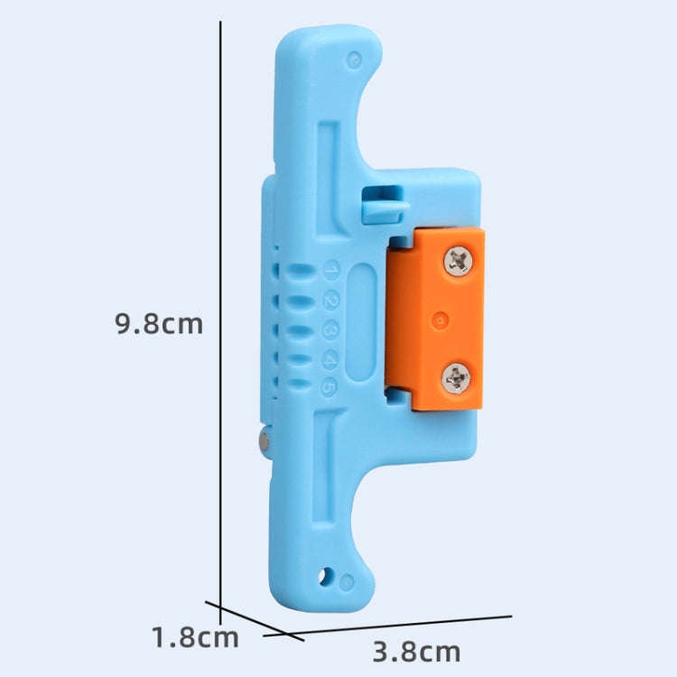 1.9-3.0mm Fiber Optic Tube Unbundle Skylight Longitudinal Cable Unbundling Knife(Blue)