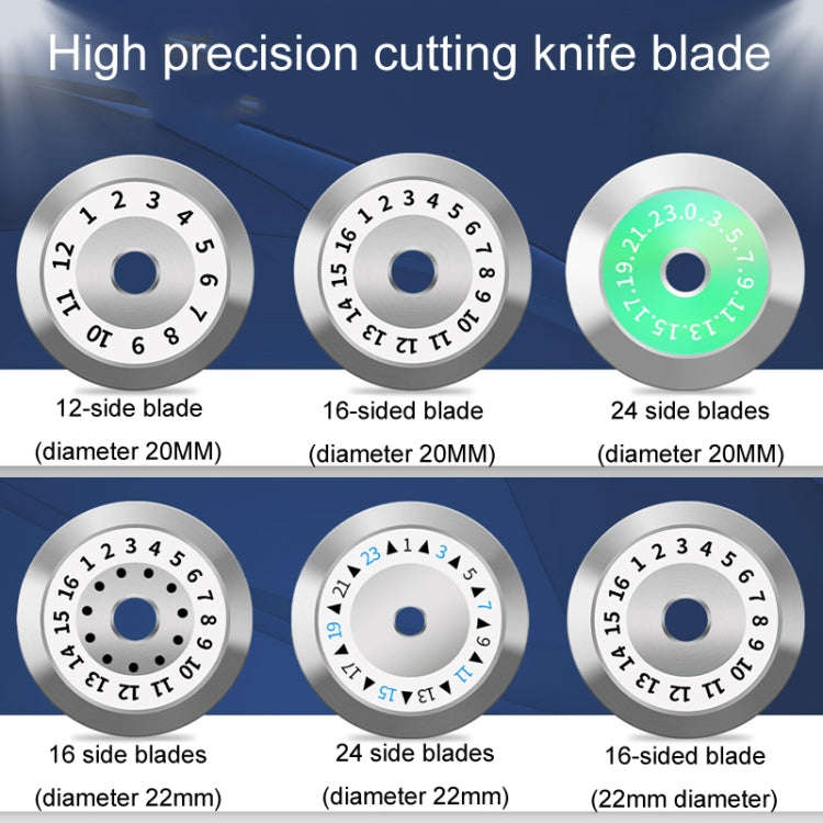 22mm 24 Rotating Surface Fiber Optic Cutting Knife Replacement Tungsten Steel Blade