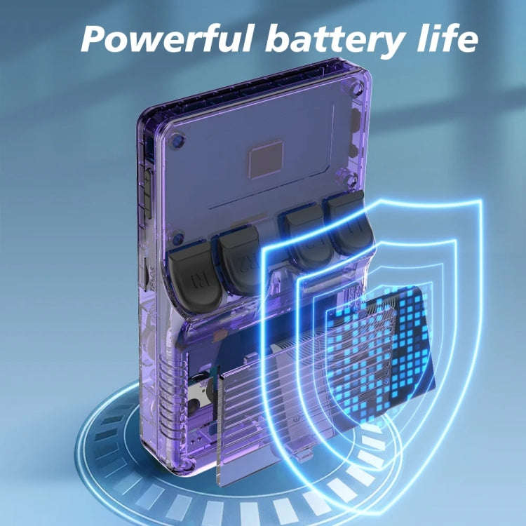 R36S Retro Handheld Game Console Linux System 3.5-Inch Screen Double TF Card Version 128G Purple ...