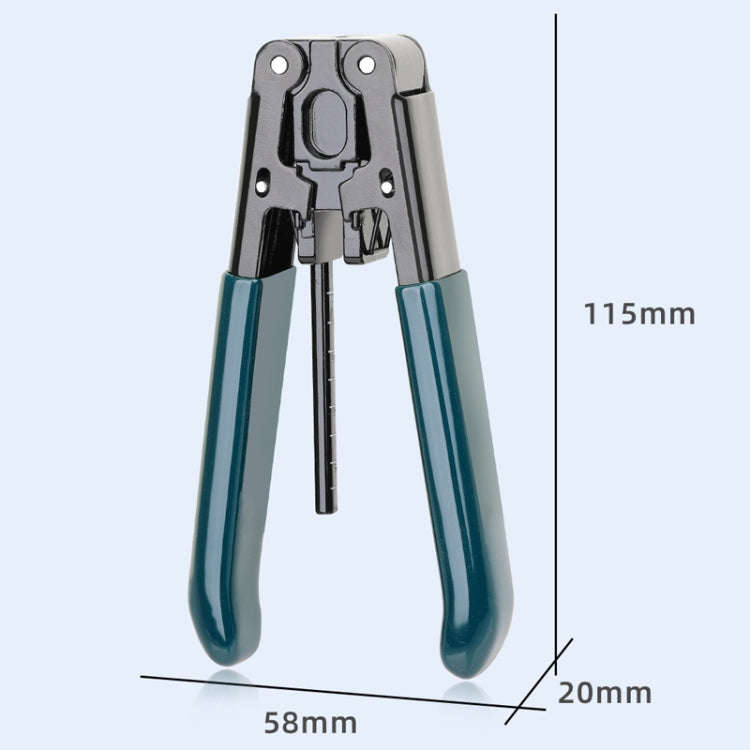 Fiber Optic Stripper Metal Cable Stripper Cold Splicing Tool Pliers(Round Core)