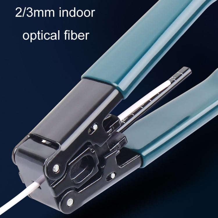 Fiber Optic Stripper Metal Cable Stripper Cold Splicing Tool Pliers(Round Core)