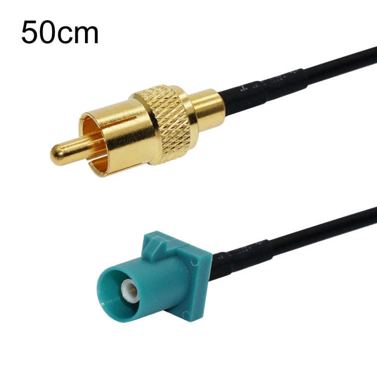 50cm RCA Male To Fakra Z Male RG174 Cable Coaxial RF Adapter Cable