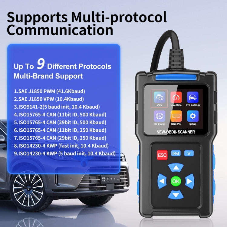 Automobile Fault Diagnostic Instrument OBD2 Engine Tester ELM327(T200)