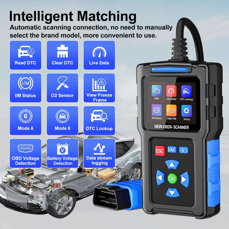 Automobile Fault Diagnostic Instrument OBD2 Engine Tester ELM327(T200)