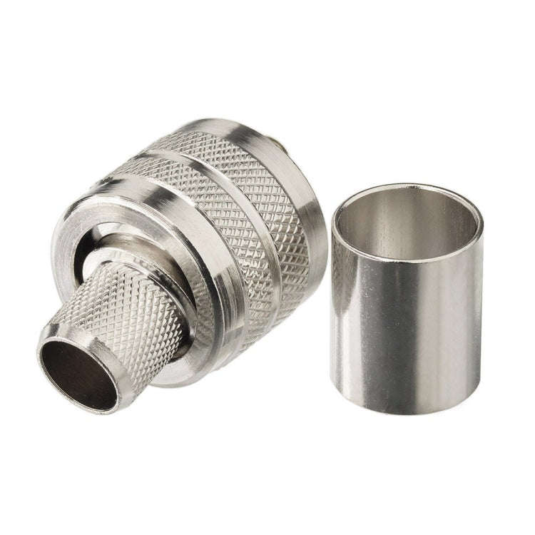 10pcs /Pack UHF Male Crimp Adapter RF Copper Shaft Connector