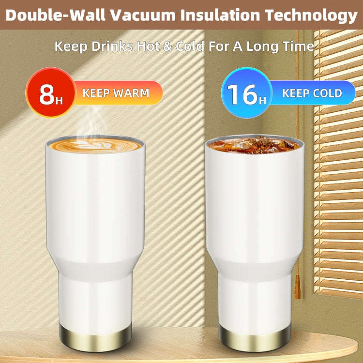 Stainless Steel Car Coffee Mug Double-Wall Vacuum Keep Cold Insulated Cup With Lanyard, Capacity:...