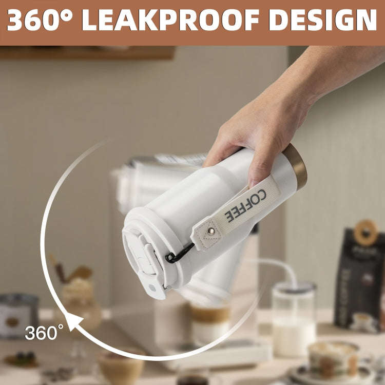 Stainless Steel Car Coffee Mug Double-Wall Vacuum Keep Cold Insulated Cup With Lanyard, Capacity:...