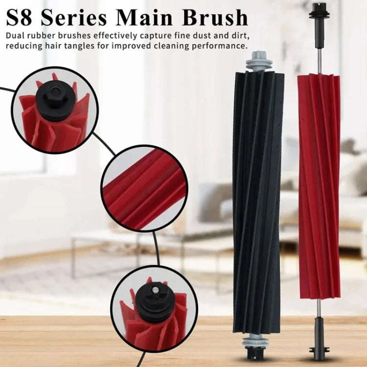 For Roborock G20 / S8 Plus / S8 / S8 Pro Vacuum Cleaner Accessories 1 Main Brush Cover Black