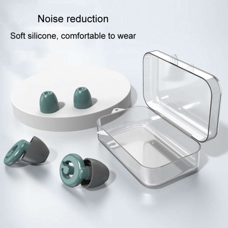 Silicone Sleep Soundproof Noise Reducing Earplugs Swimming Waterproof Earplugs(White)