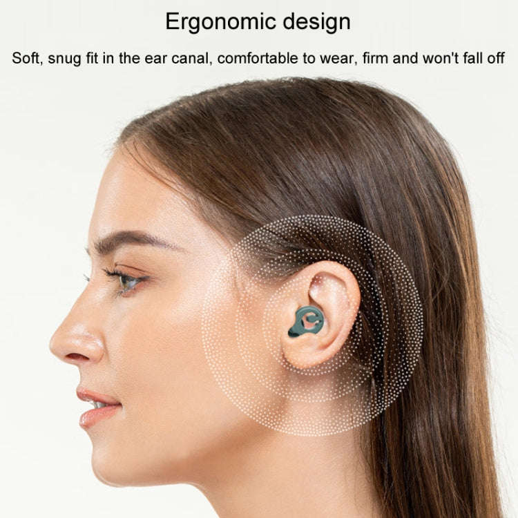 Silicone Sleep Soundproof Noise Reducing Earplugs Swimming Waterproof Earplugs(Black)