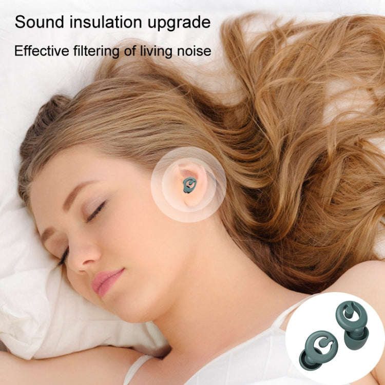 Silicone Sleep Soundproof Noise Reducing Earplugs Swimming Waterproof Earplugs(Black)