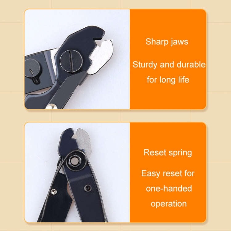 Fiber Optic Single Jaw Miller Pliers Cable Coating Stripper(Yellow)