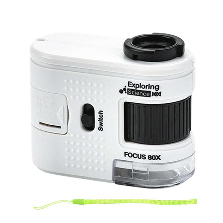 80X Children Mini Portable Microscope Student Antique Jewelry Identification Science Experiment T...