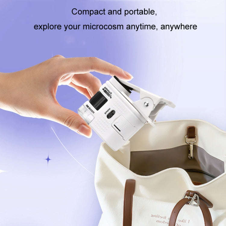 80X Children Mini Portable Microscope Student Antique Jewelry Identification Science Experiment T...