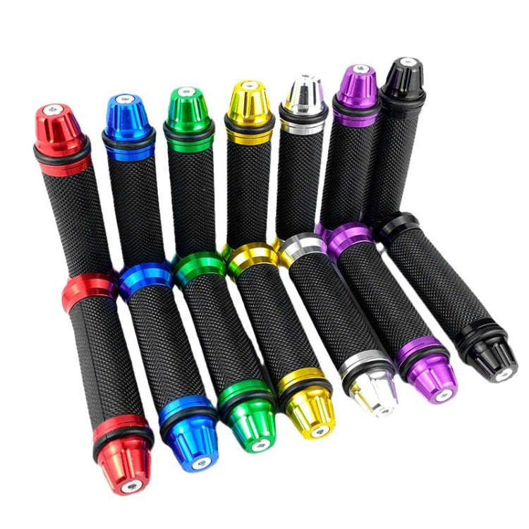 1pair 22mm Motorcycle Universal Handlebar Rubber Cover Oiler CNC Modified Handlebar Grips(Green)