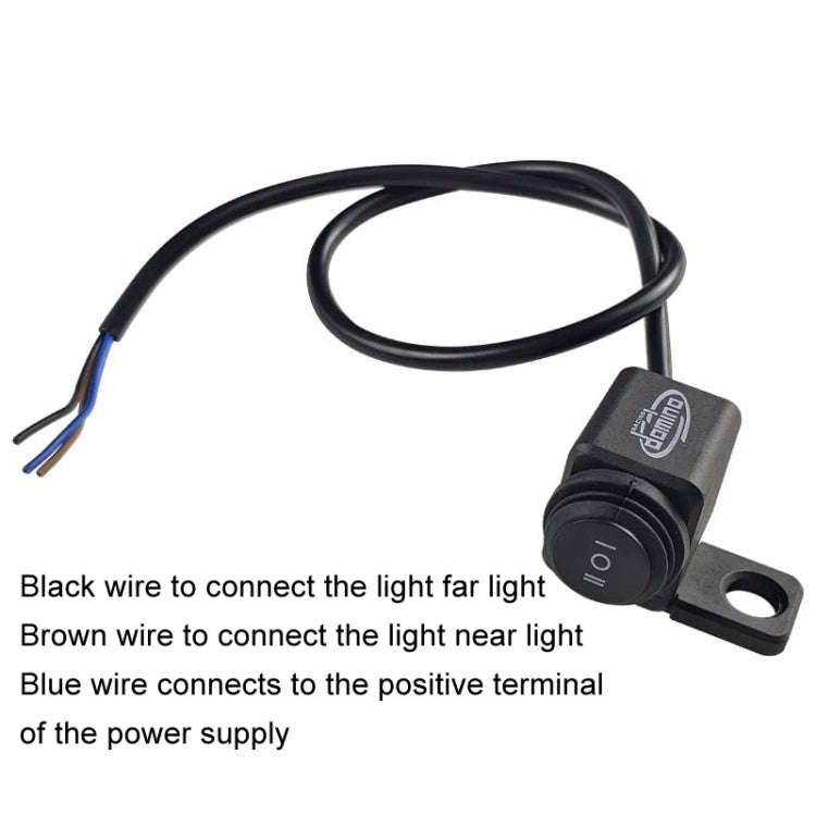 domino Motorcycle Electric Bike Headlight Switch Rearview Mirror Modification Left / Right Univer...