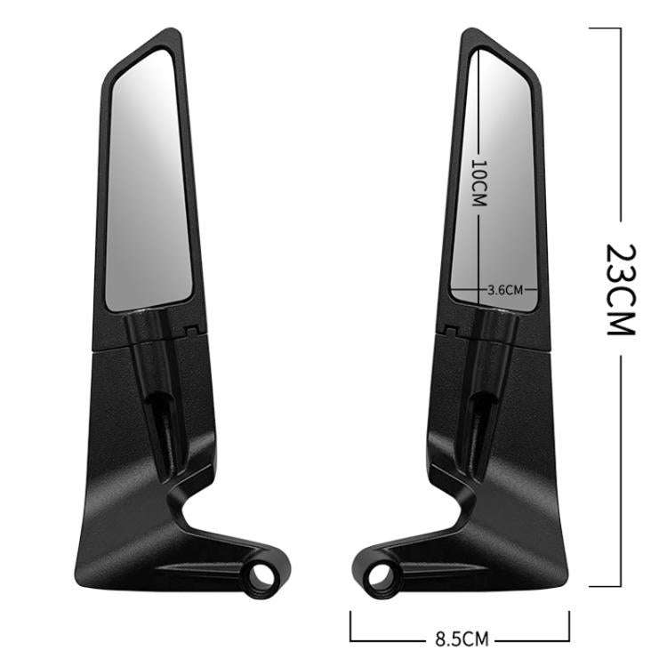 1pair Motorcycle Modification Accessories Invisible Wing Mirror Motorcycle Universal Adjustable R...