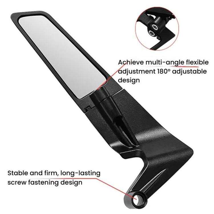 1pair Motorcycle Modification Accessories Invisible Wing Mirror Motorcycle Universal Adjustable R...