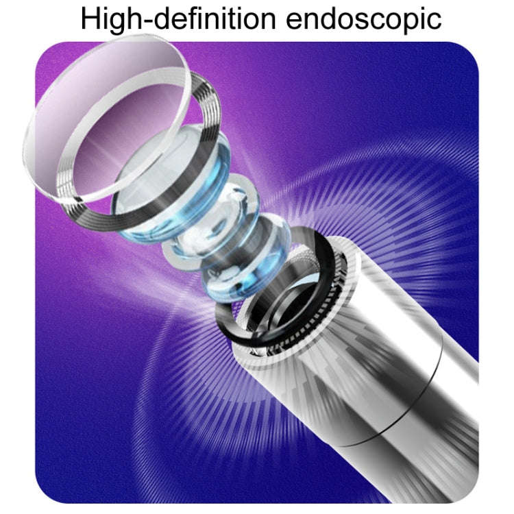 Household Visual Ear Excavator High-Definition Ear Wax Removal Picking Stick(Black)