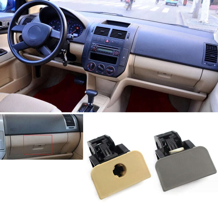 For 2002-2009 Volkswagen Polo OE 6Q0857131D Glove Box Lid Handle, Color: Black With Hole
