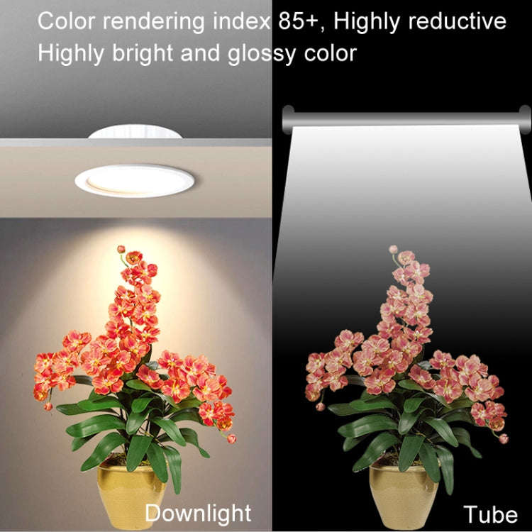 4 inch LED Recessed Indoor Lighting Downlight Round Energy Saving High Brightness Panel Lamp(Warm...