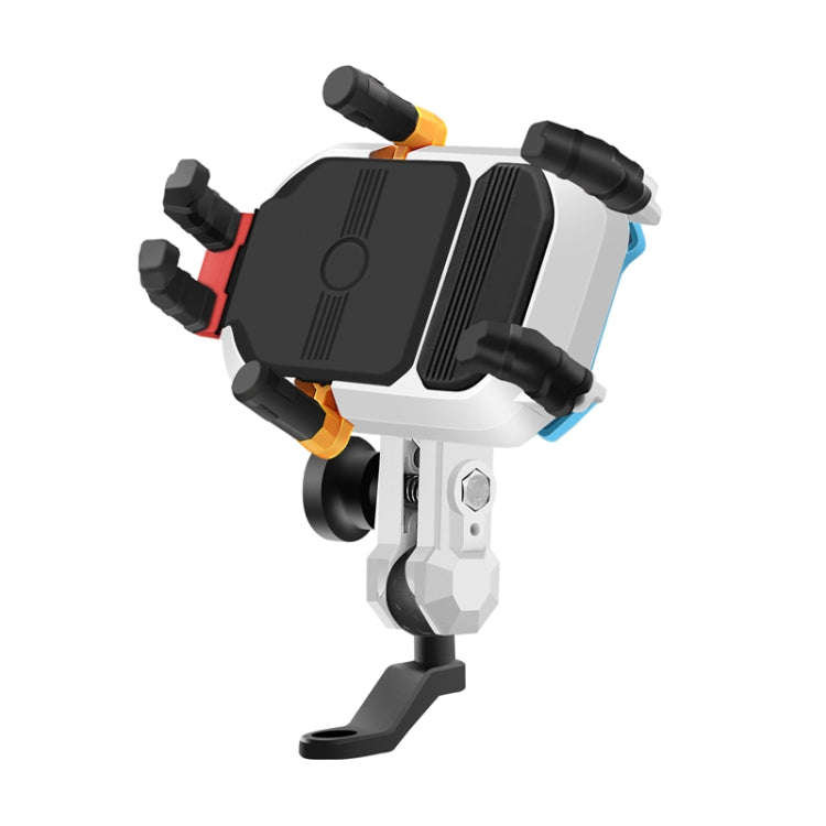 Colorful Motorcycle Shock-absorbing Navigation Mobile Phone Holder(Mirror Mount)