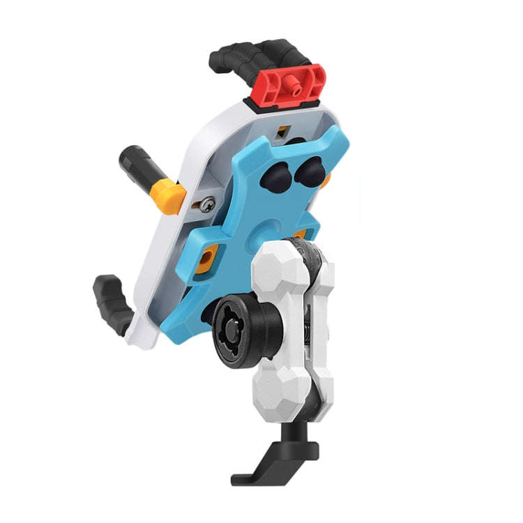 Colorful Motorcycle Shock-absorbing Navigation Mobile Phone Holder(Mirror Mount)
