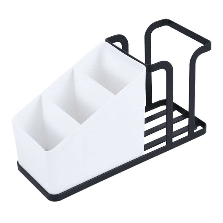 Desktop Disposable Paper Cup Storage Holder Iron Home Coffee Tea Bag Cup Storage Rack(Black)
