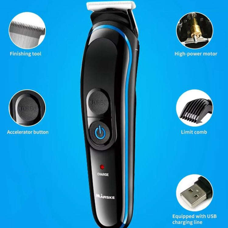 MARSKE MS-5010 Electric Hair Clipper 5 In 1 Multi-function Shaver Rechargeable Styler(USB Without...