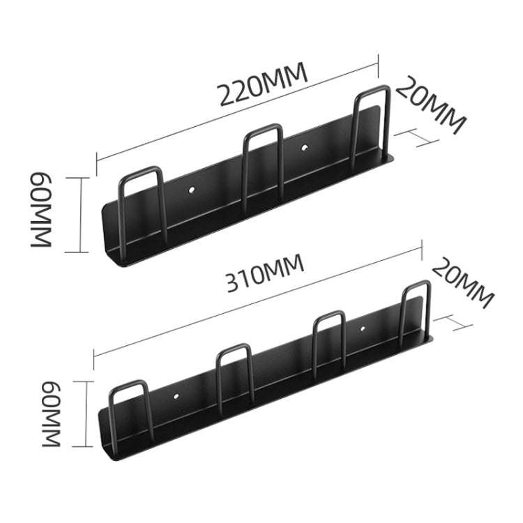 Household Glass Cup Holder Inverted Cup Hanger Bar Free Hole Wall Mounted Drainage Mug Shelf, Col...