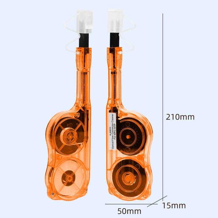 For MPO / MTP Fiber Optic Cleaning Pen Optical Module Ferrule Endface Cleaner(Orange)
