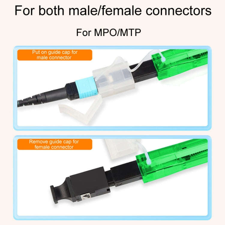 For MPO / MTP Fiber Optic Cleaning Pen Optical Module Ferrule Endface Cleaner(Green)