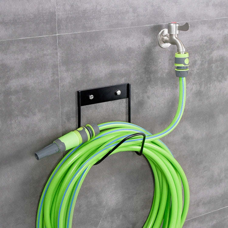 Stainless Steel Hose Storage Holder Garden Home Car Wash Faucet Hose Storage Hook, Model: Round L...