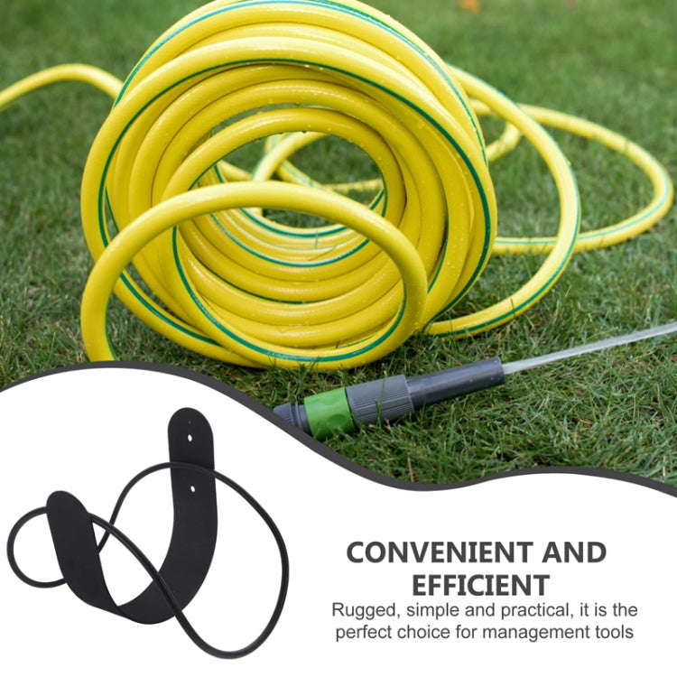 Stainless Steel Hose Storage Holder Garden Home Car Wash Faucet Hose Storage Hook, Model: Round L...