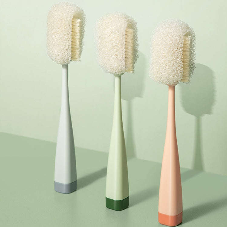 Long Handle Removable Sponge Mug Brush Household Cup Cleaning Brush(Gray)