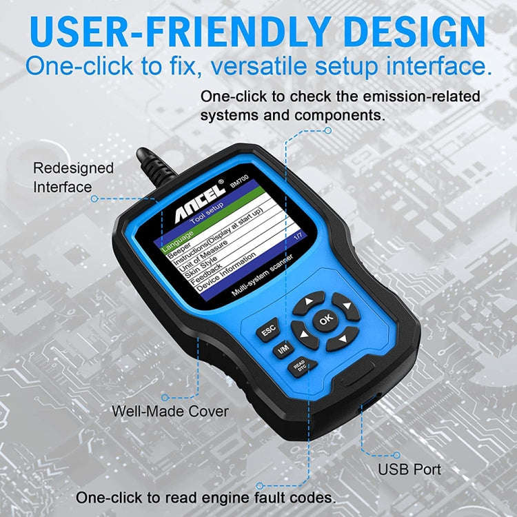 ANCEL BM700 For BMW Full System Diagnostic OBDII Tester Maintenance And Resetting Repair Tools