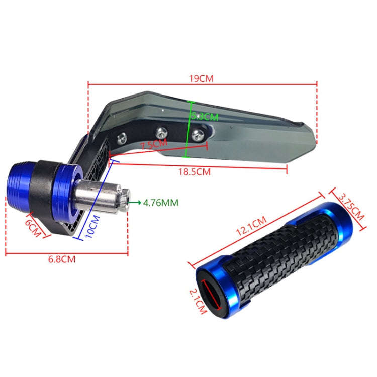 4 In 1 Motorcycle Modification Accessories Horn Windshield Windproof Protective Cover+Handlebar P...