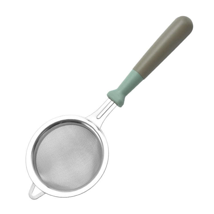 Household Stainless Steel Flour Sifter Kitchen Baking Filter Spoon(Blue)