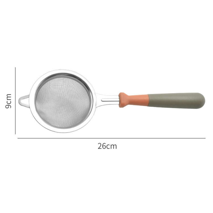 Household Stainless Steel Flour Sifter Kitchen Baking Filter Spoon(Blue)