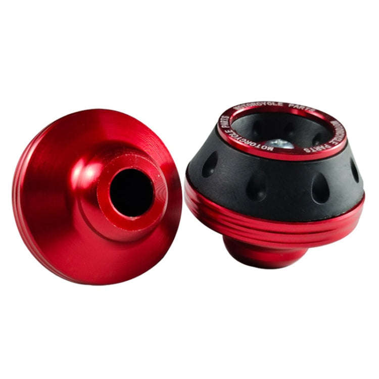 1pair Motorcycle CNC Modification Accessories Drop-proof Aluminum Alloy Fork Cup(Red)