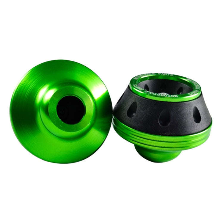 1pair Motorcycle CNC Modification Accessories Drop-proof Aluminum Alloy Fork Cup(Green)