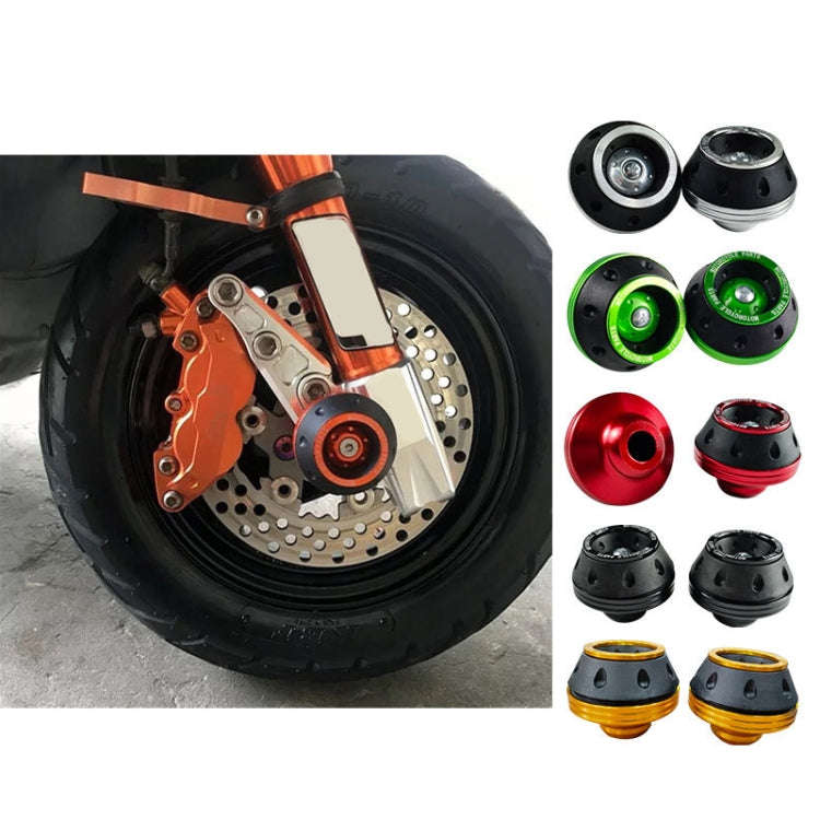 1pair Motorcycle CNC Modification Accessories Drop-proof Aluminum Alloy Fork Cup(Silver)