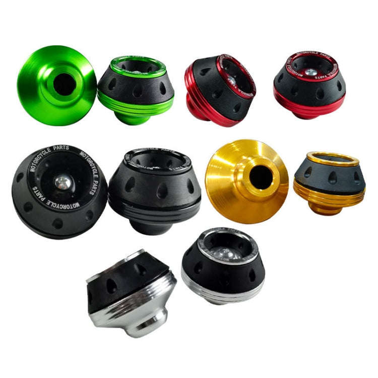 1pair Motorcycle CNC Modification Accessories Drop-proof Aluminum Alloy Fork Cup(Red)