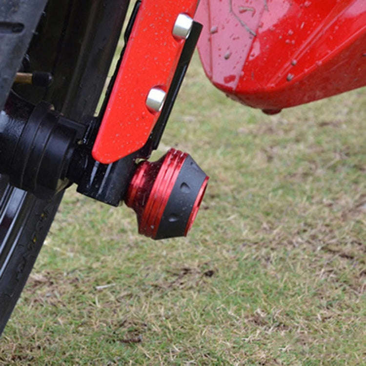 1pair Motorcycle CNC Modification Accessories Drop-proof Aluminum Alloy Fork Cup(Red)