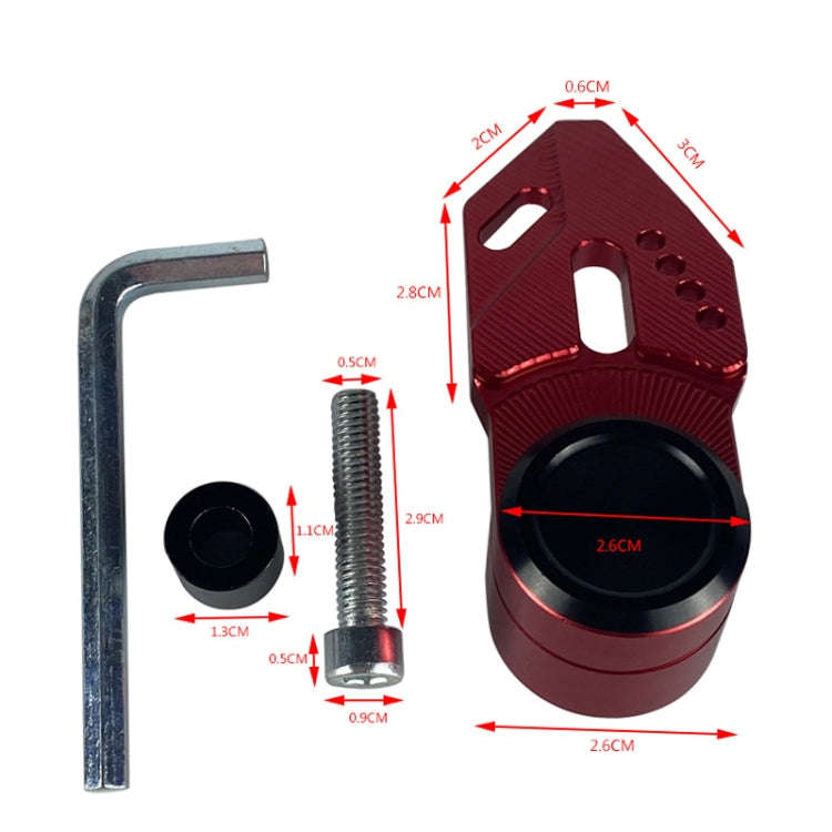 Motorcycle CNC Aluminum Alloy Helmet Hook(Red)